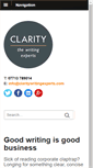 Mobile Screenshot of claritywritingexperts.com
